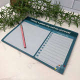 A4 Tear-Off Desk Planner Pads | Funny “Days Don’t Go to Plan” Planners