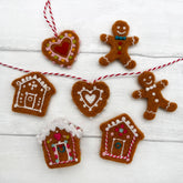 Needle Felting Kit, Gingerbread Decorations. Christmas craft
