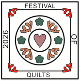 Limited release Festival of Quilts 2026 badge