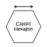 Hexagon Pre-cut Paper Pieces in a range of sizes