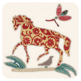 Red Manor House Coaster