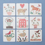 Red Manor House Coaster