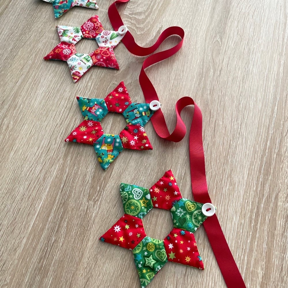 EPP Star Bunting Kit in Christmas Brights