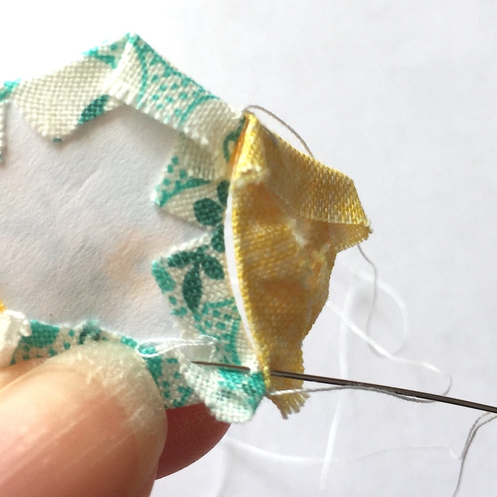 EPP Pincushion Kit in Dusty Blues - Patchwork Pincushion Kit