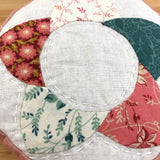 EPP Flower Pincushion Kit in Sequoia - Patchwork Pincushion Kit