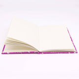 A5 Cotton Bound Notebook - Floral Fuchsia