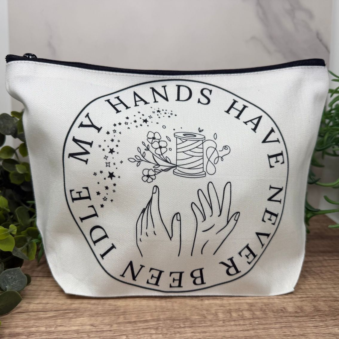 My Hands Have Never Been Idle project bag