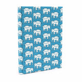 A5 Cotton Bound Notebook - Elephants