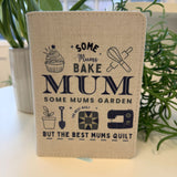 The best mums quilt A6 linen notebook