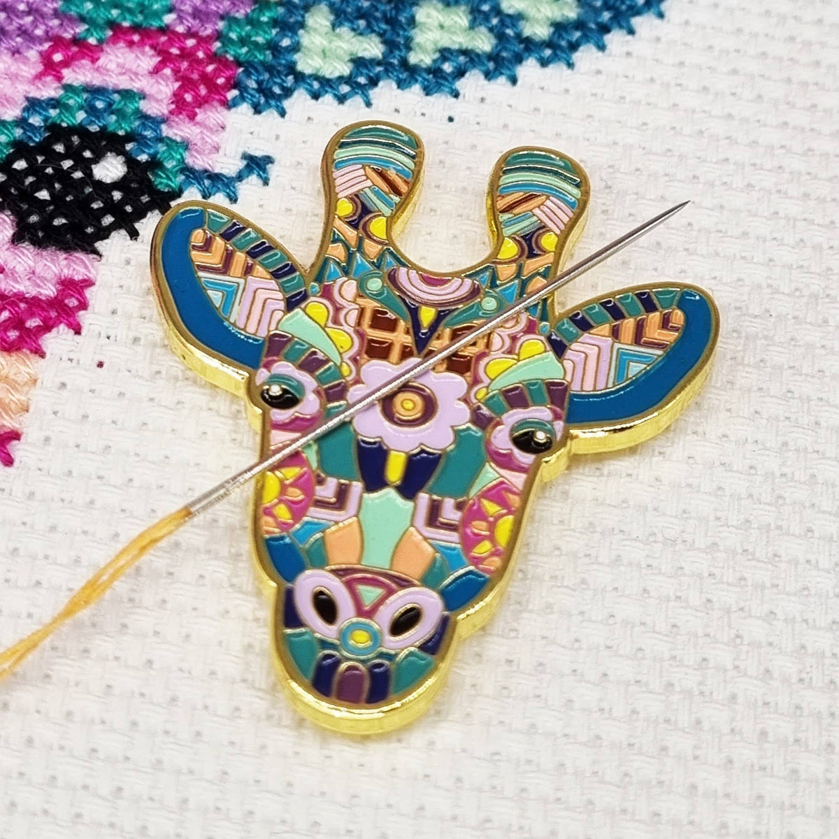 Mandala Giraffe Needle Minder