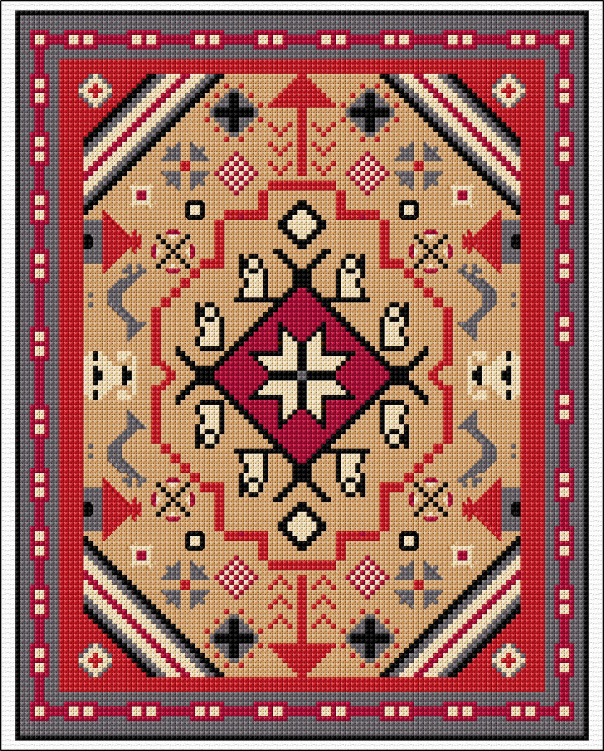 Arabian Nights | Cross Stitch & Tapestry chart only designs by DoodleCraft Design