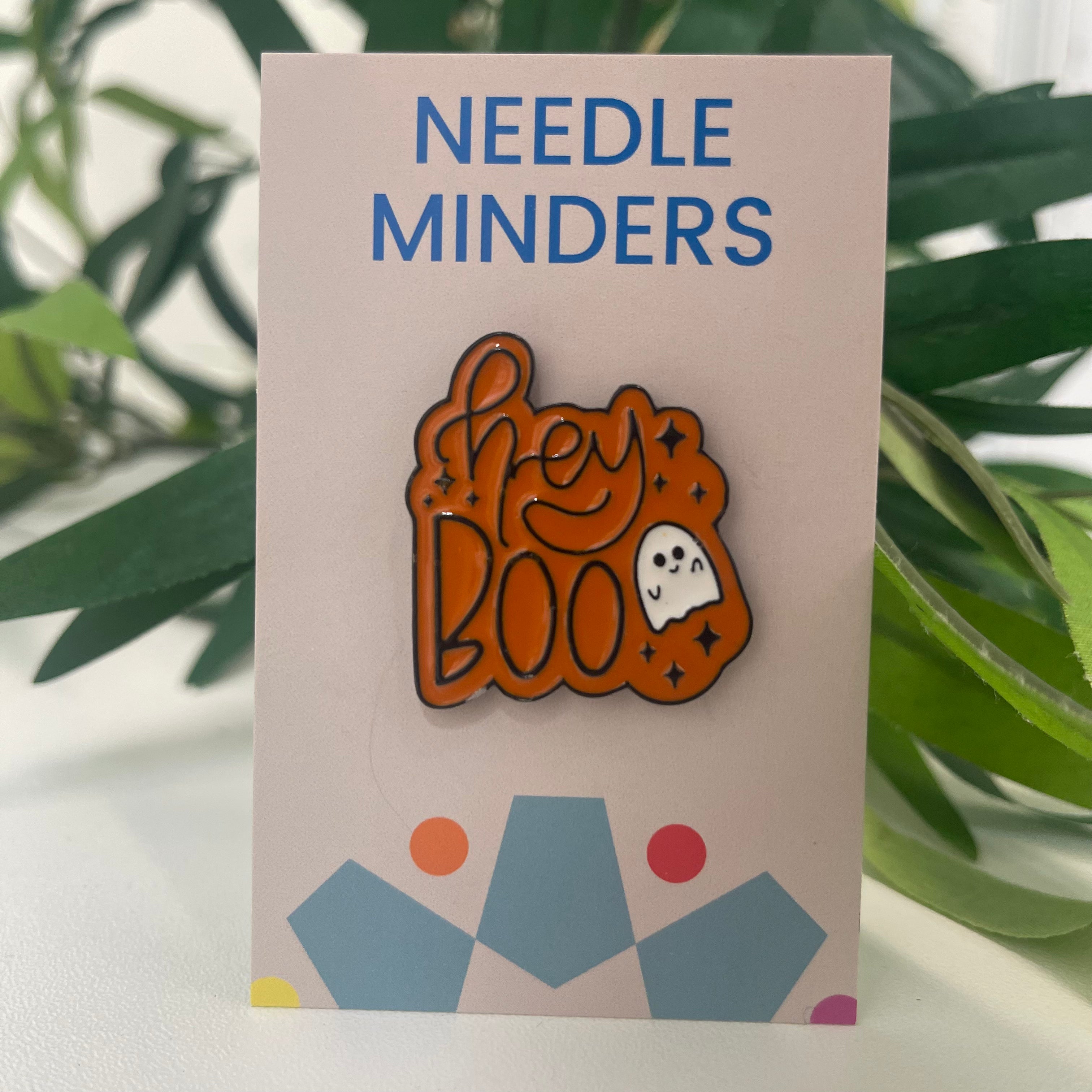Hey Boo halloween needle minder