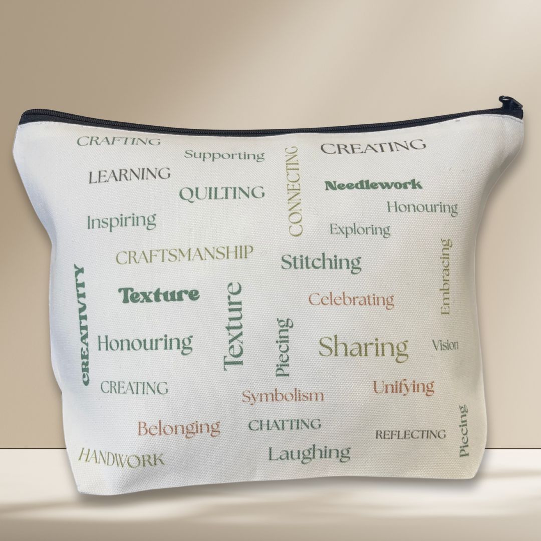 Inspiring Words Project Pouch – For Textile Lovers