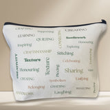 Inspiring Words Project Pouch – For Textile Lovers