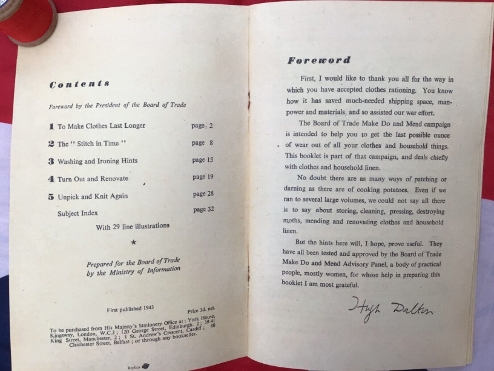 Make Do and Mend - WW2 Replica Booklet
